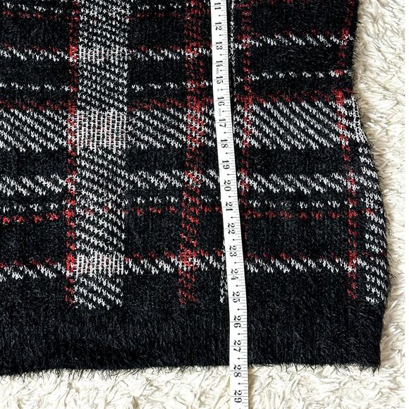 Lane Bryant Classic Plaid Jacquard Tank Sweater NWT Women Size 22/24 Cocktail - Picture 4 of 9